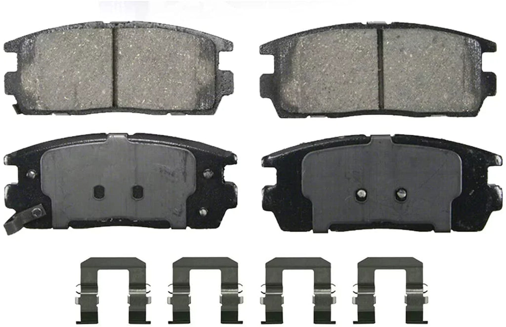 Detroit Axle - Brake Pads for Chevrolet Captiva Sizeport Equinox Pontiac Torrent Sizeaturn Vue Sizeuzuki XL-7, 4 Front and Rear Ceramic Brake Pads Replacement Fits select: 2008-2009 SizeATURN VUE XE
