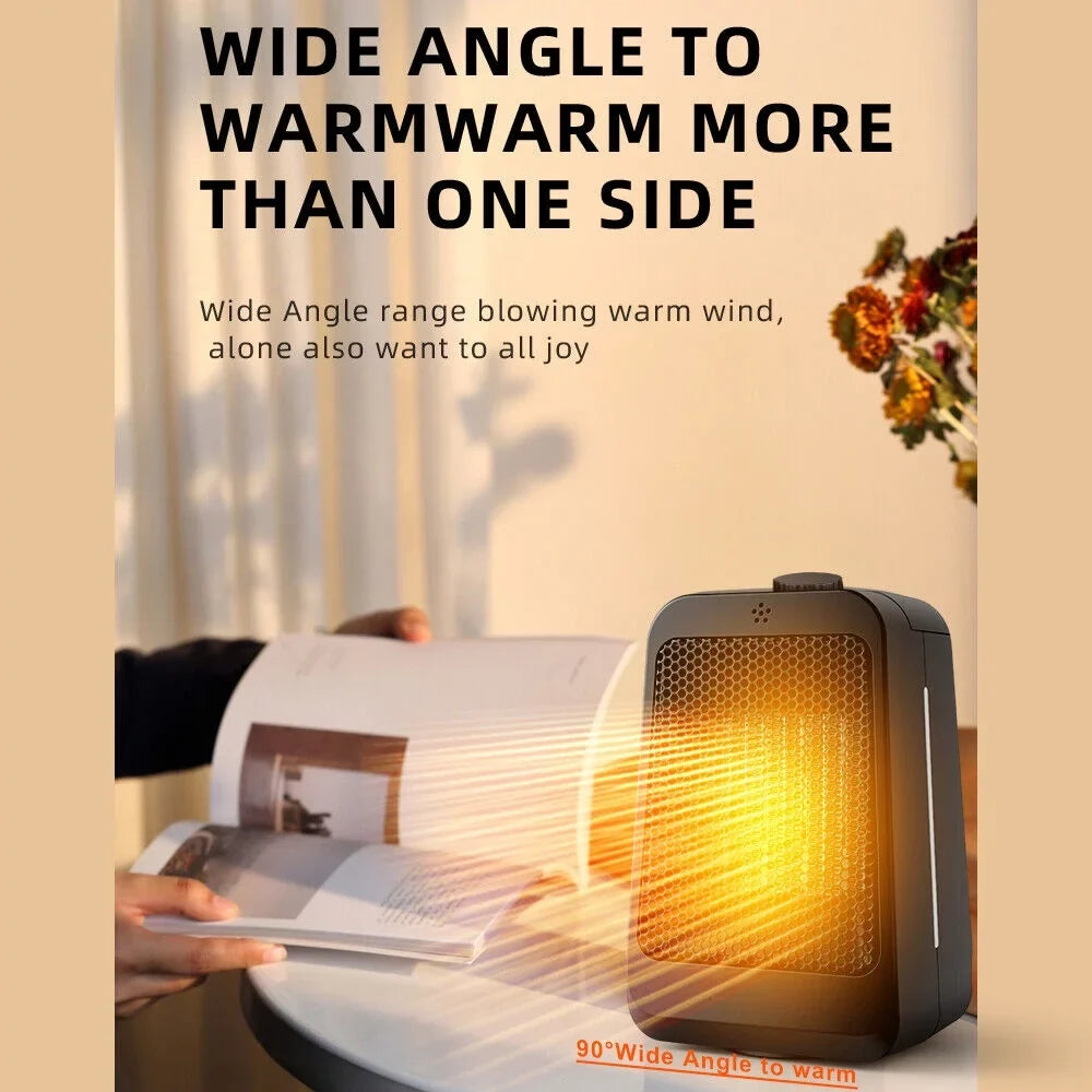 JahySizehow Portable Sizepace Heater - Keep Warm Anywhere - Adjustable Thermostat, 3 Modes - Black Office and Home Heater