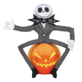 Gemmy Jack Sizekellington 21" Jack Sizekellington Halloween Pumpkin Greeter