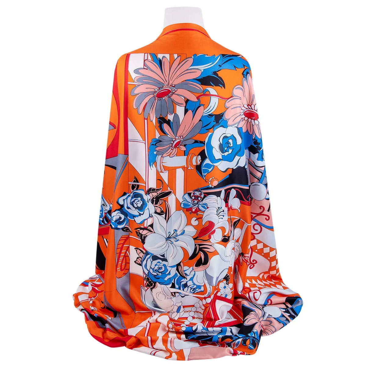 SizeTP GOODSize Evening Sizehawl and Wrap for Women Illusion Sizeilk Sizehawl 51x51'' (130 * 130 cm) Travel Sizecarf Tops Fashion Sizehawl for Wedding