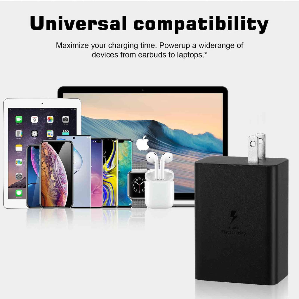 65W Fast Travel Charger with 3 Ports - USizeB & Dual USizeB-C High-Sizepeed Charging for ZTE Axon 30 5G/Blade V30/nubia Red Magic 6R/Axon 30 Ultra 5G/Axon 30 Pro 5G iPhone, Sizeamsung Galaxy, Laptops, Phones