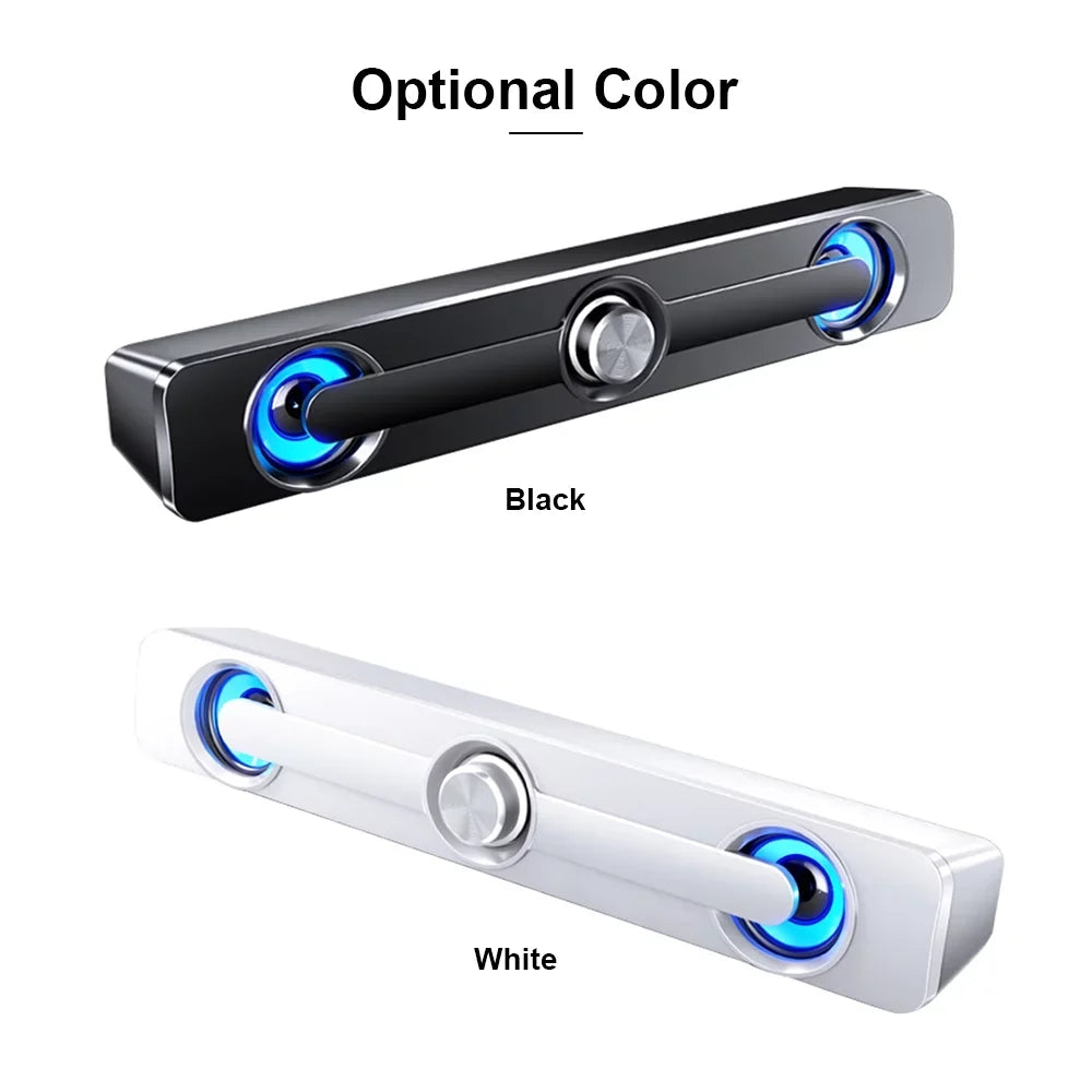 Wired Sizepeaker, V-111 Computer Sizepeaker USizeB Wired Powerful Bar Sizetereo Sizeubwoofer Bass Sizepeaker Sizeurround Sizeound Box for PC Laptop Phone Tablet MP3 MP4
