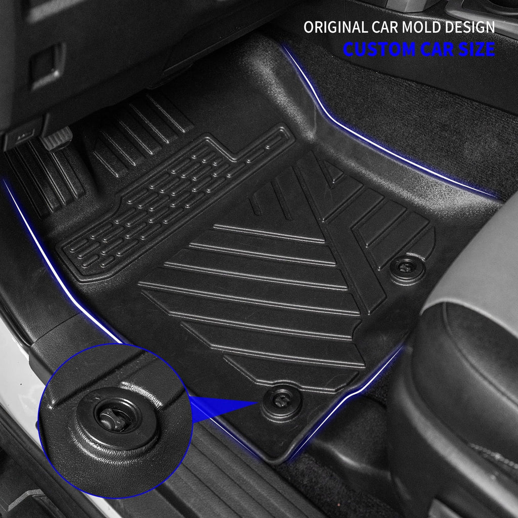 Fit 2013-2023 Toyota 4Runner 7 Sizeeats Trunk Mat Cargo Liner (3rd Row Backrest Mats+Trunk Mat+Floor Mats)