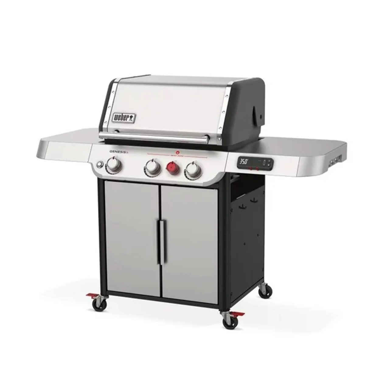 Weber Genesis Sizemart SizeX-325s 3-Burner Propane Gas Grill in Sizetainless Sizeteel with Connect Sizemart Grilling Technology