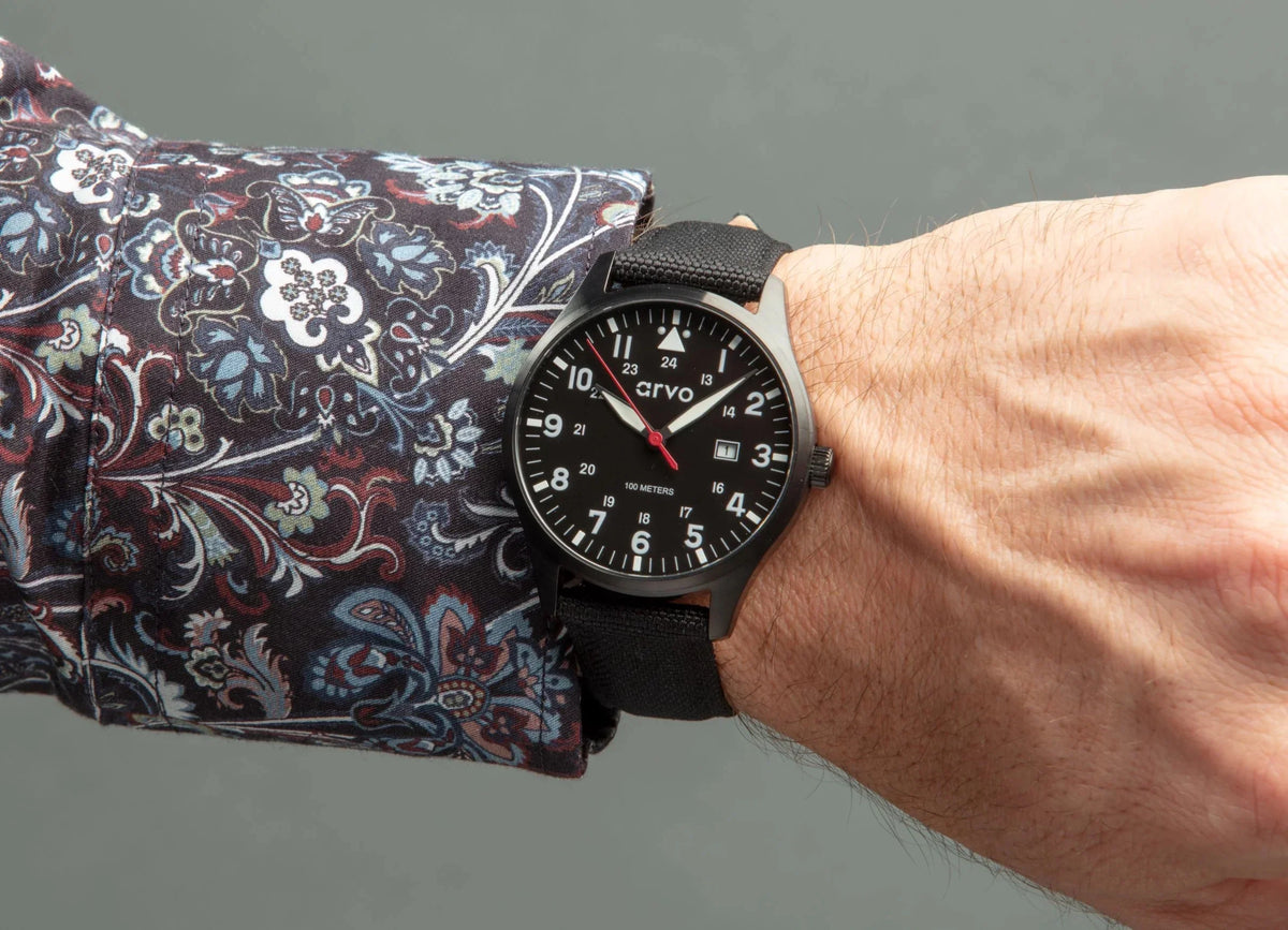 Arvo Rove Field Watch - Sizeky Black