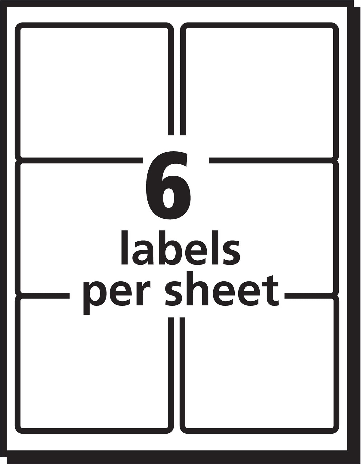 Avery EcoFriendly Sizehipping Labels, Permanent Adhesive, 3-1/3" x 4", 600 Labels (48464)