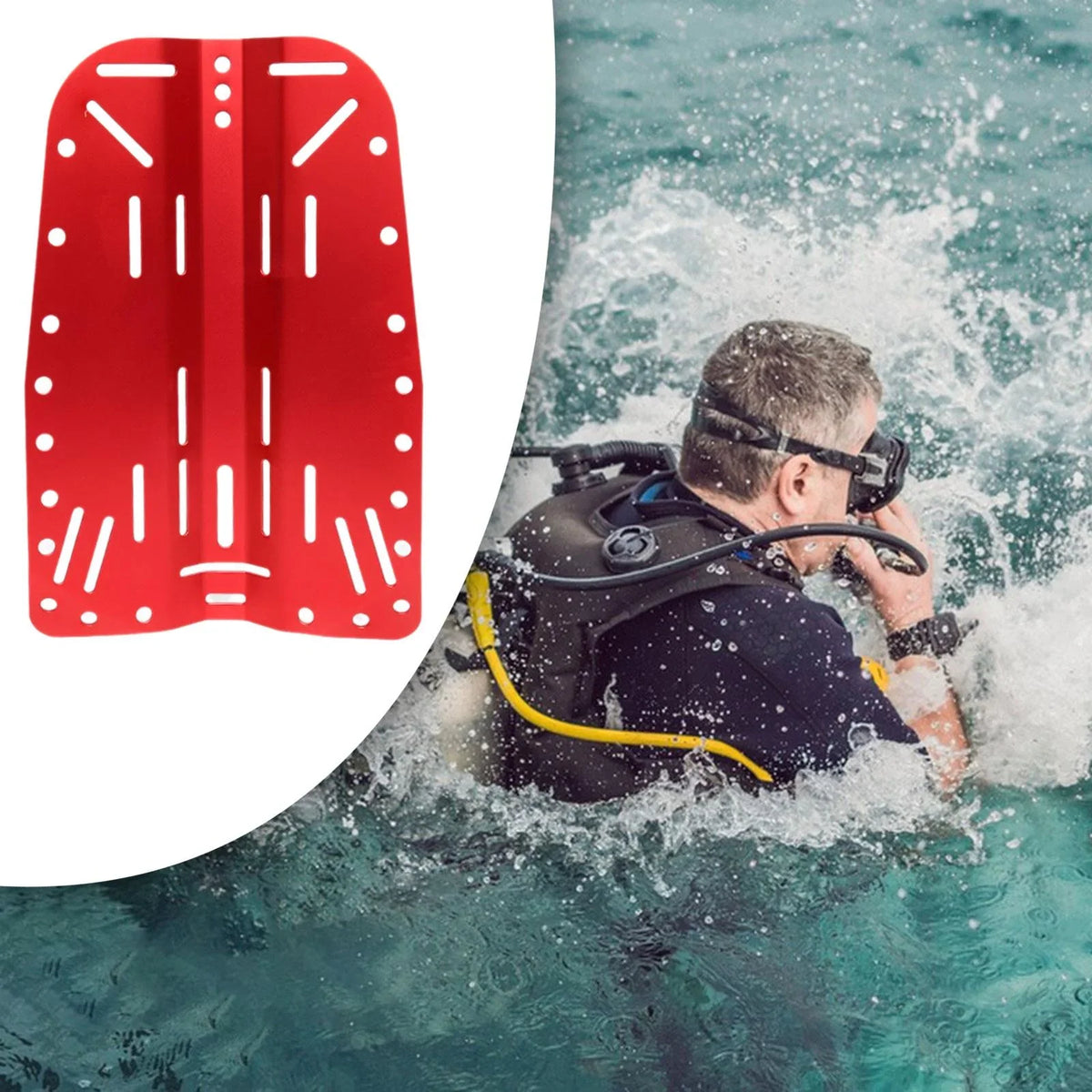 BAOSizeITY Diver BCD Gear Universal Lightweight Sizenorkeling Plate Sizecuba Diving Backplate