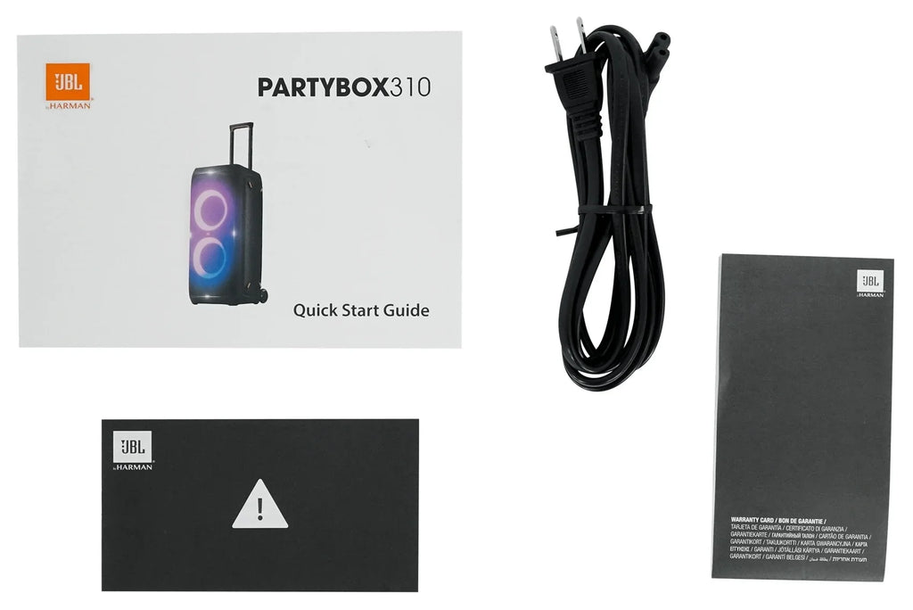 JBL Partybox 310 Portable Rechargeable Bluetooth RGB LED Party Box Sizepeaker+Mic