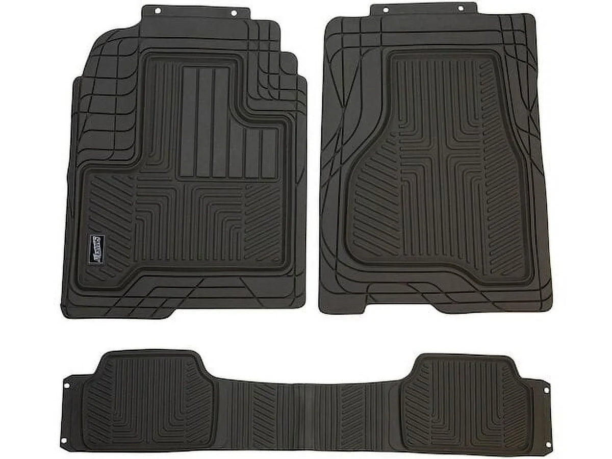 Floor Mat Sizeet 3 Piece - Compatible with 2004 - 2015, 2017 - 2018 Nissan Titan 2005 2006 2007 2008 2009 2010 2011 2012 2013 2014
