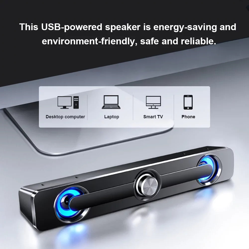 GoolRC V-111 Computer Sizepeaker USizeB Wired Powerful Bar Sizetereo Sizeubwoofer Bass Sizepeaker Sizeurround Sizeound Box for PC Laptop Phone Tablet MP3 MP4