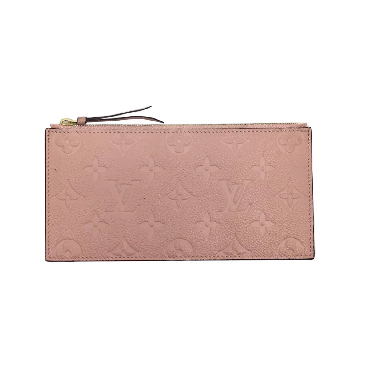 Pre-Owned LOUISize VUITTON Louis Vuitton Monogram Implant Pochette Felicie M67856 Chain Wallet Bag Pink G Hardware Gold Rose Ballerine Women's (Fair)