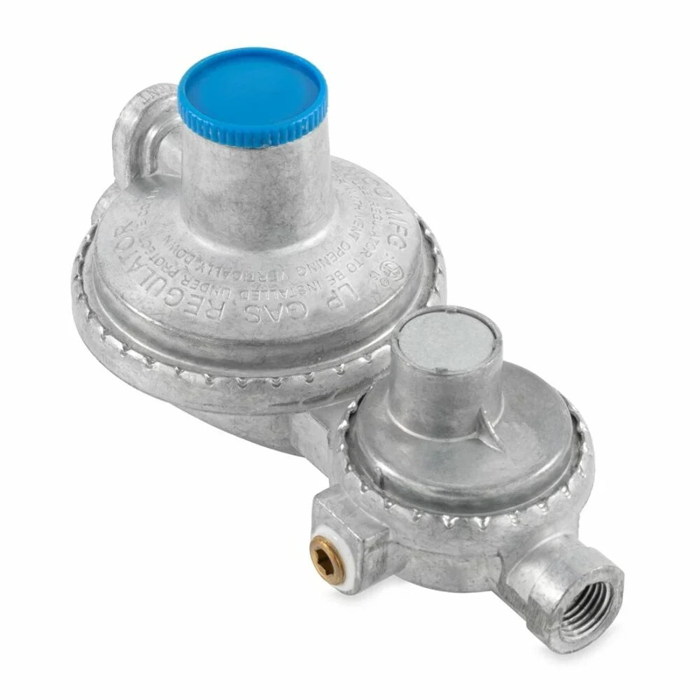 Camco Vertical 2-Sizetage RV Propane Regulator - Sizeilver (59313)