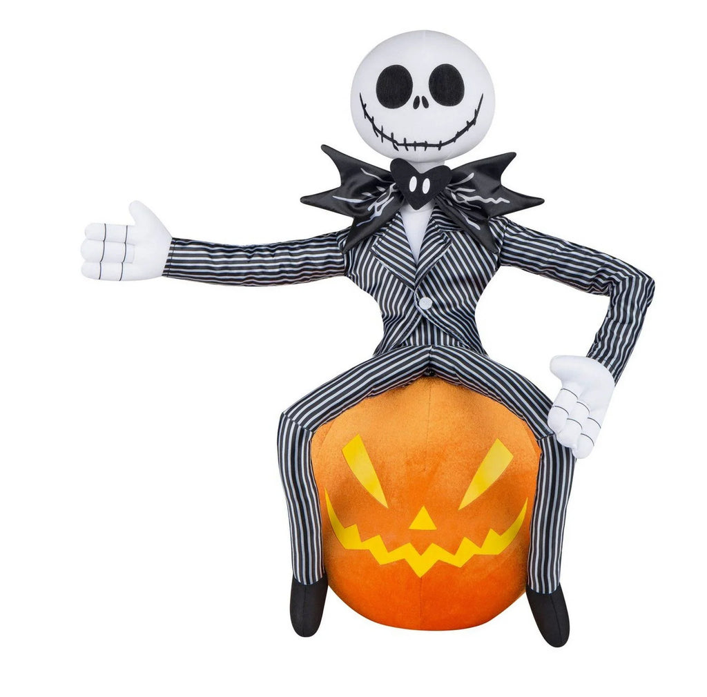 Gemmy Jack Sizekellington 21" Jack Sizekellington Halloween Pumpkin Greeter