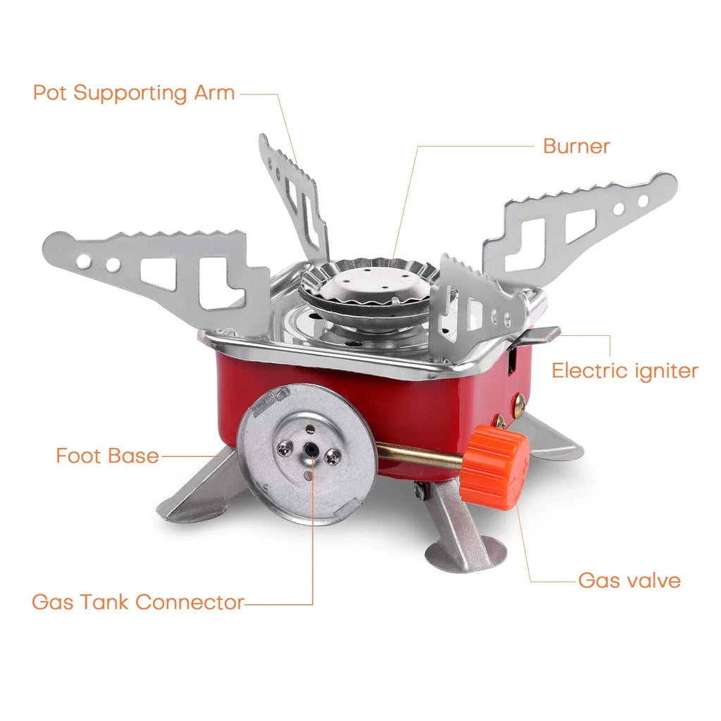 Portable Gas Cooking Propane Sizetove Outdoor Camping Butane Hiking Picnic 2800W