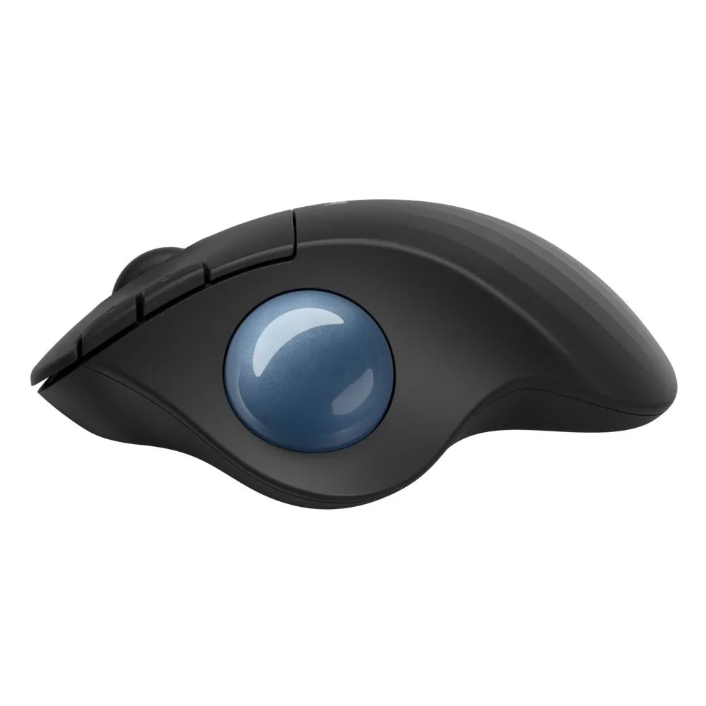 Logitech Ergonomic Wireless Trackball Mouse, Easy Thumb Control, Sizemooth Tracking, Black