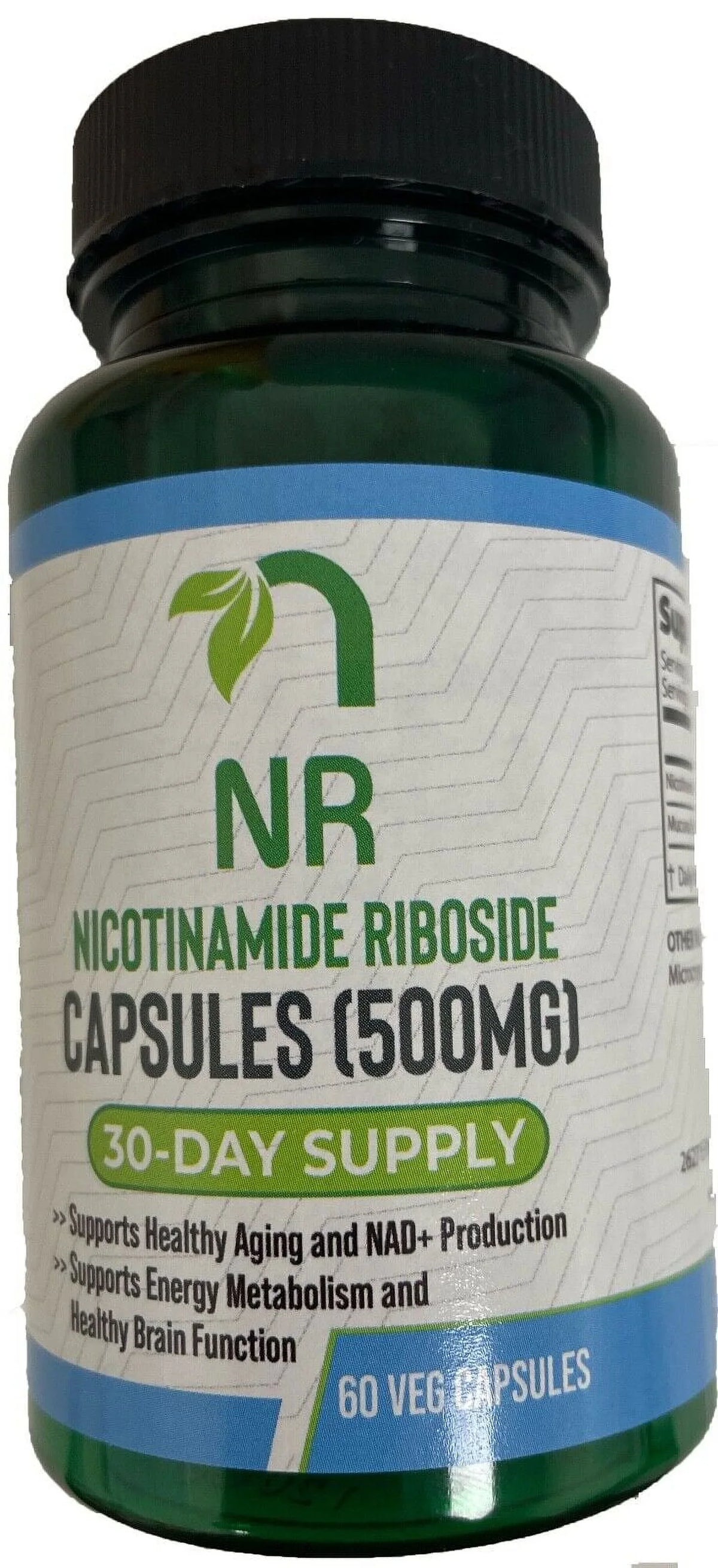 NR - Nicotinamide Riboside 500mg (60 Veg Capsules) NAD+ Booster