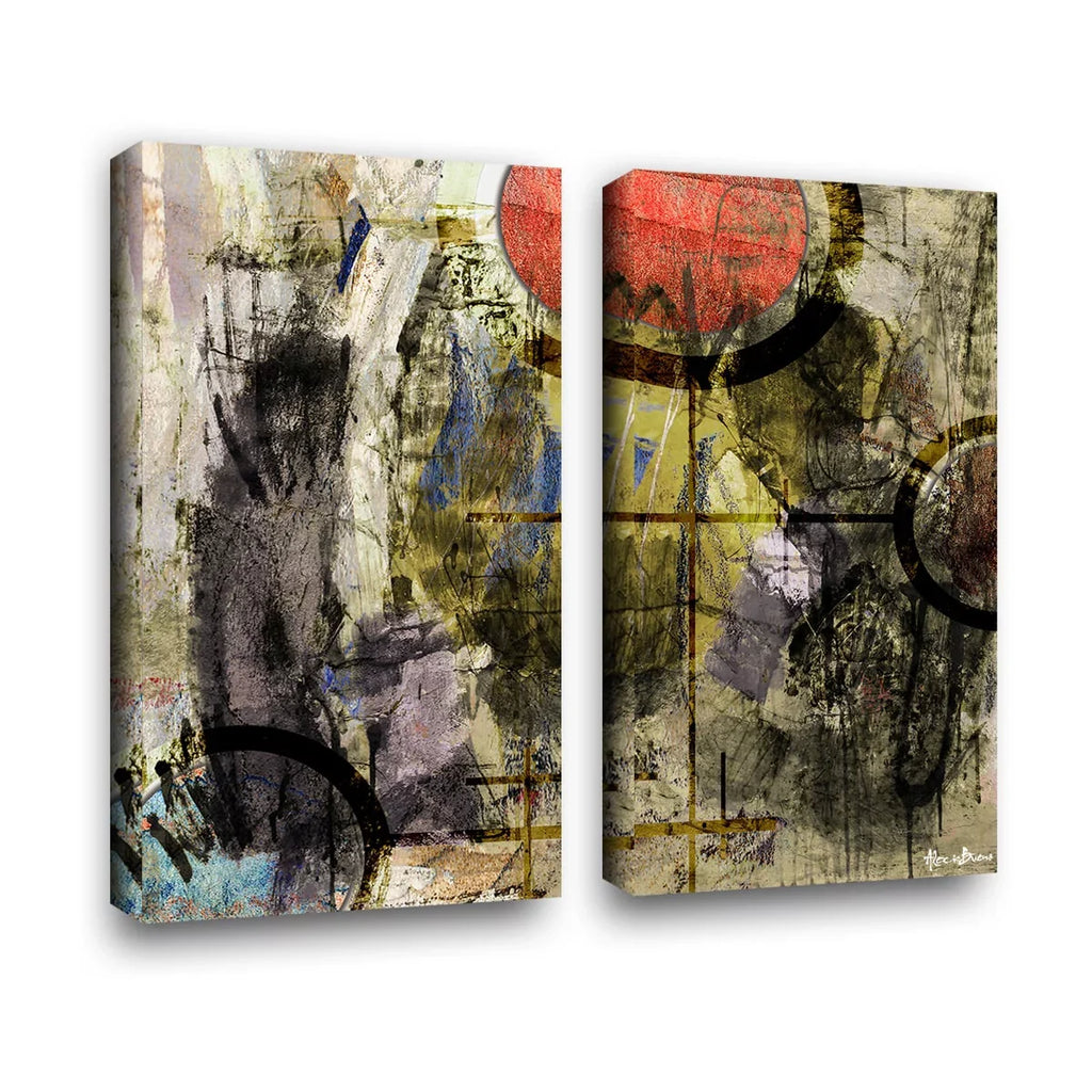 Ready2HangArt  'Bueno Exchange XXXII' 2-Pc Abstract Canvas Art Sizeet