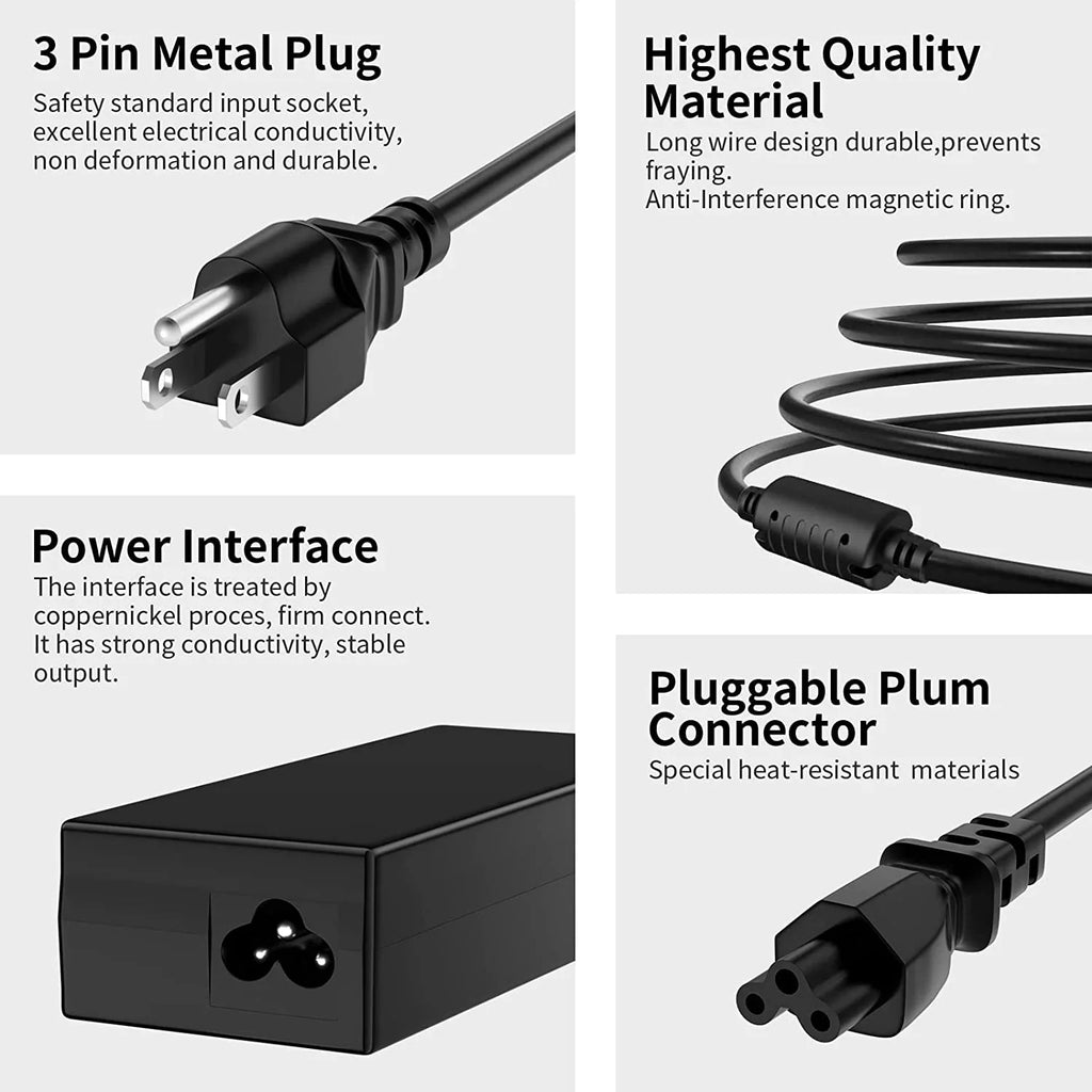 New 65W/45W AC Charger for Dell Inspiron P51F P25T P24T P57G P58F P69G P54G P28E P66F P20T P75F P30E P32E P60G P55F
