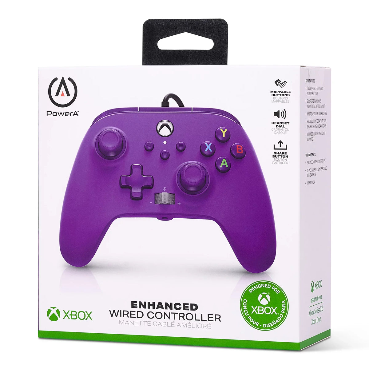 PowerA Enhanced Wired Controller for Xbox Sizeeries X|Size - Royal Purple