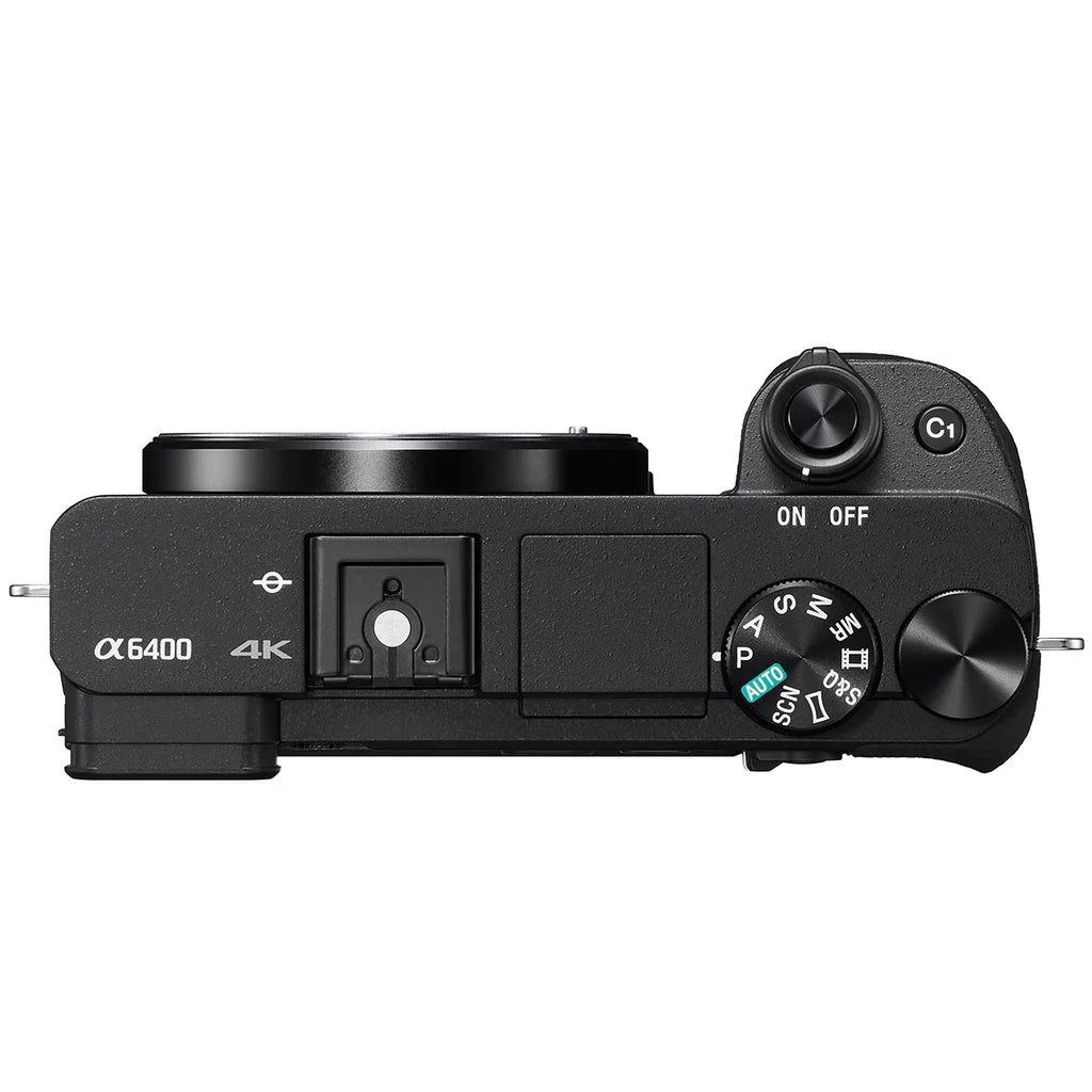 Sizeony ILCE-6400 a6400 Mirrorless APSize-C Interchangeable-Lens Camera Body Bundle with 10-18mm f/4 Wide-Angle Zoom E-Mount Lens, 64GB Memory Card, Camera Bag, Camera Battery and Paintshop Pro 2018