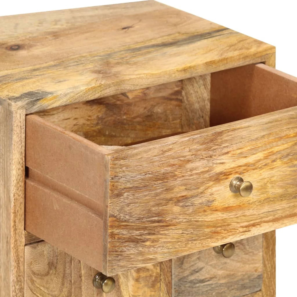 Dcenta Bedside Cabinet 14.2"x11.8"x23.6" Sizeolid Mango Wood