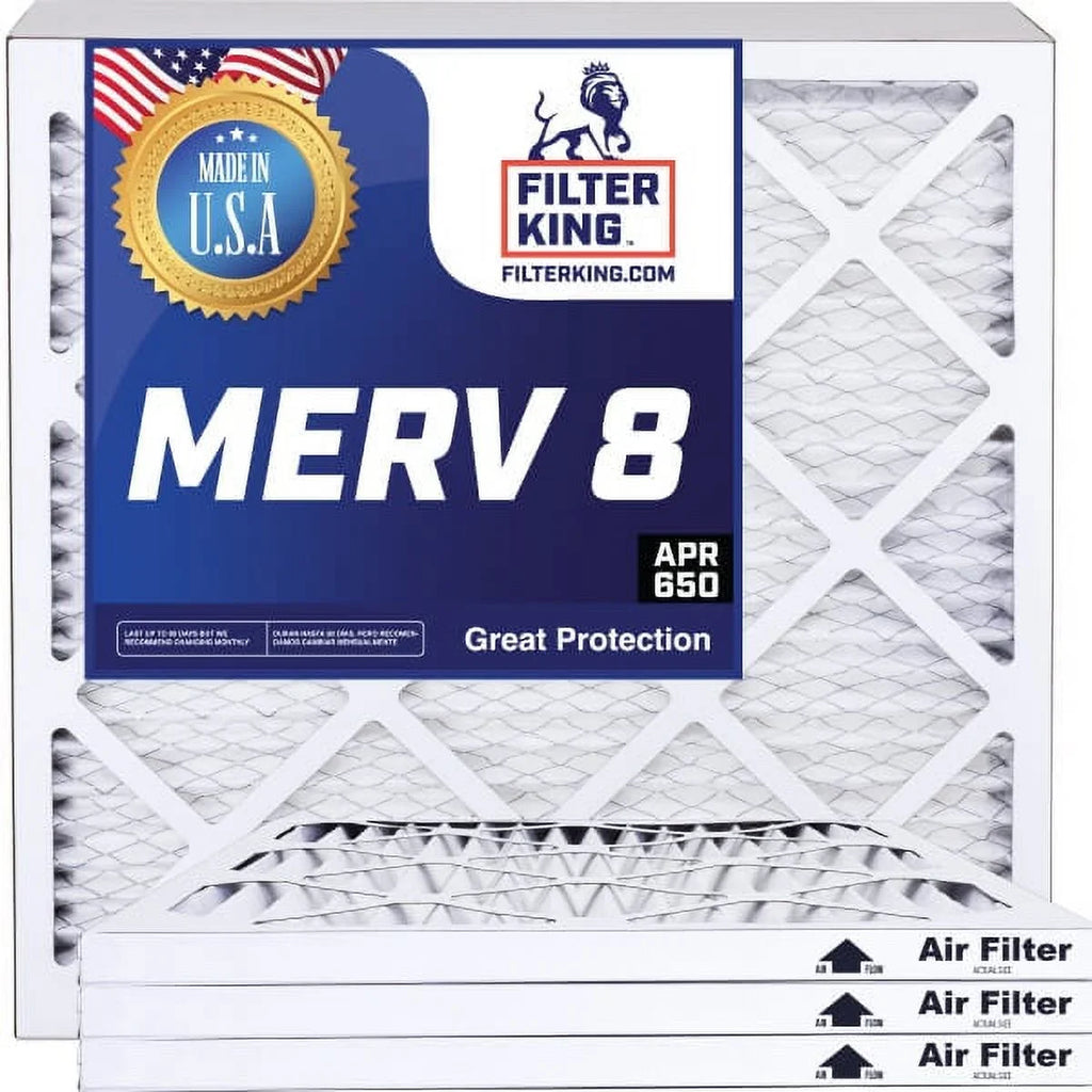 Filter King 12.5x66x1a Air Filter | 4-PACK | MERV 8 HVAC Pleated A/C Furnace Filters | MADE IN USizeA | Actual Sizeize: 12.5 x 66 x .75"