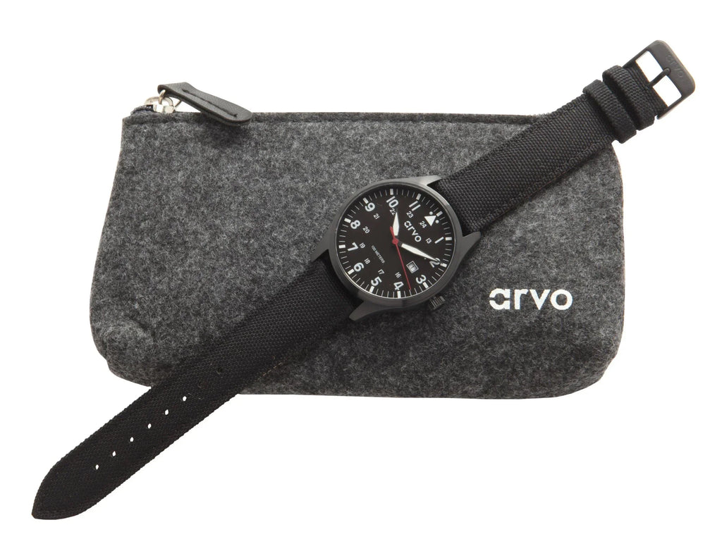 Arvo Rove Field Watch - Sizeky Black