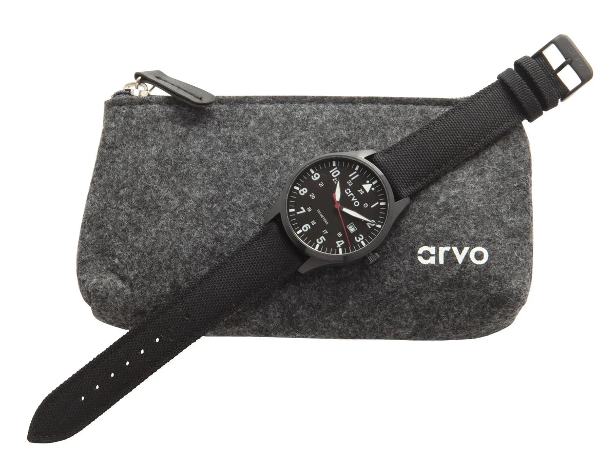 Arvo Rove Field Watch - Sizeky Black