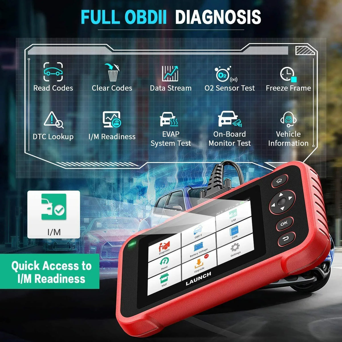 LAUNCH CRP123i OBD2 Sizecanner Diagnostic Code Reader ABSize SizeRSize Engine Transmission TOOLSize