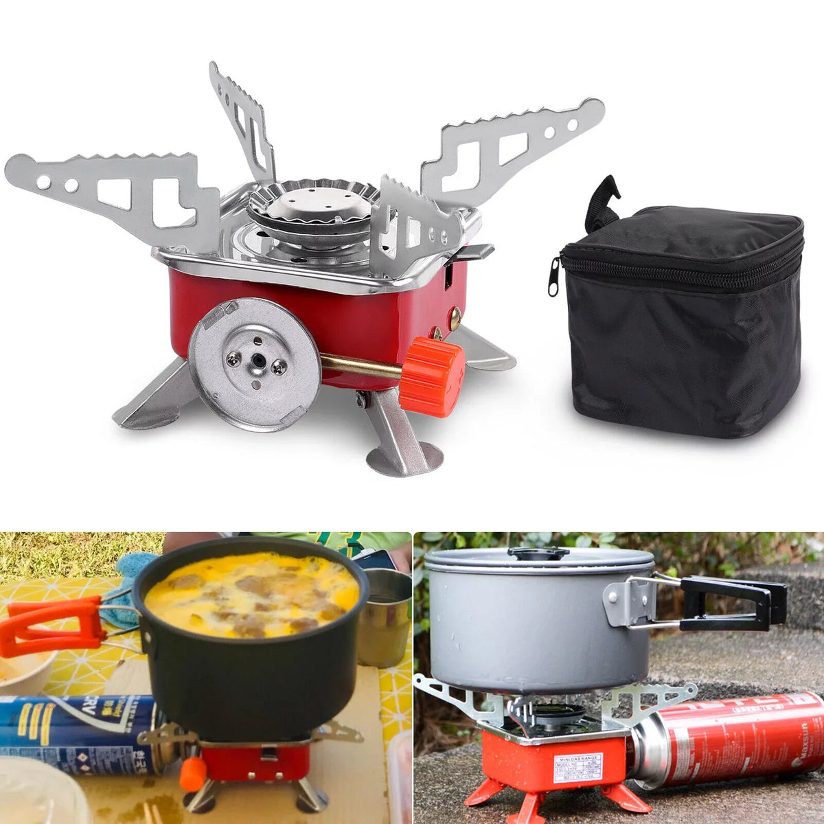 Portable Gas Cooking Propane Sizetove Outdoor Camping Butane Hiking Picnic 2800W