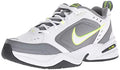 nike men's air monarch iv cross trainer, white-cool grey-anthracite, 7 regular us