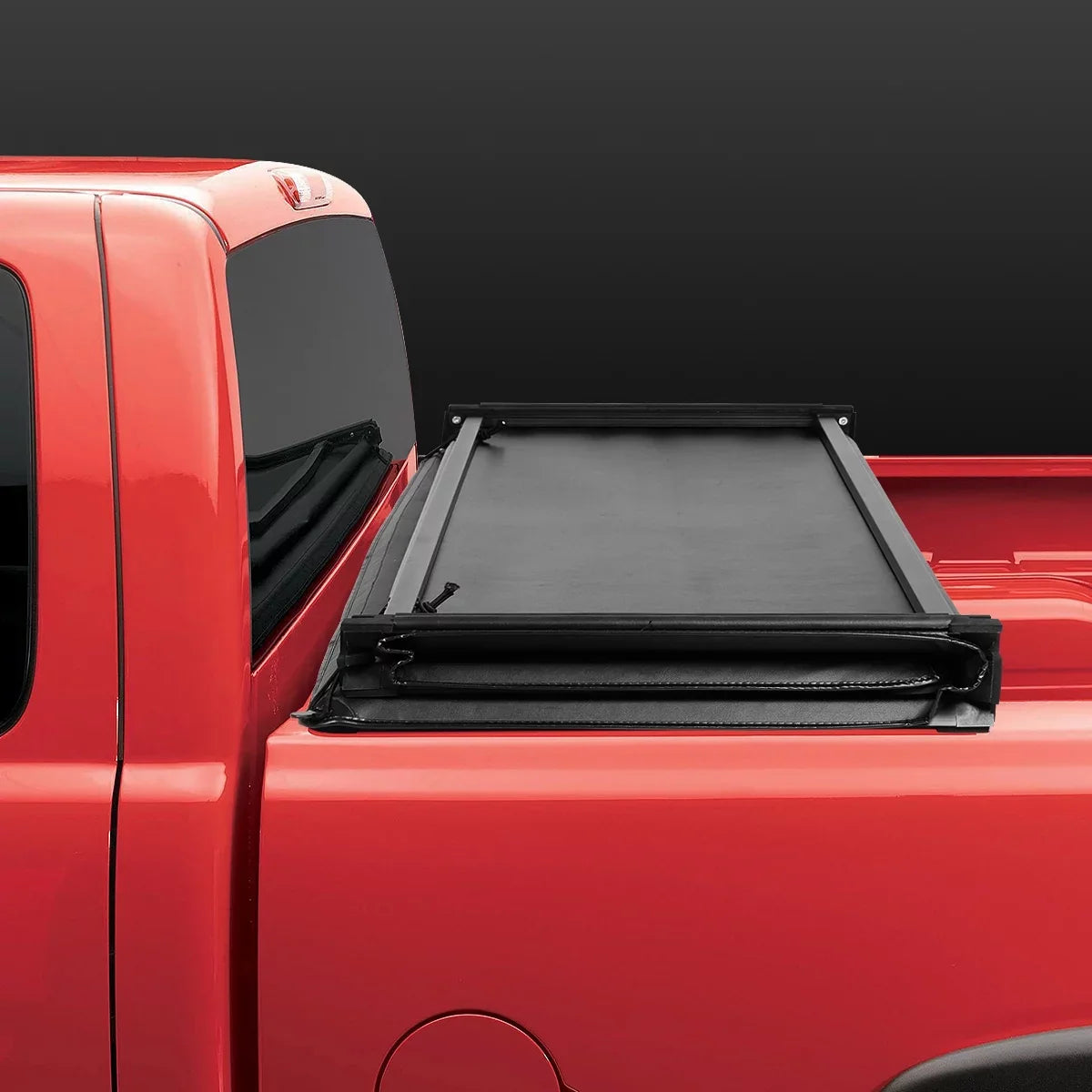 DNA Motoring TTC-TRISizeOFT-060 for 2016 to 2019 Toyota Tacoma 6' Bed Fleetside Adjustable Tri-Fold Sizeoft Top Trunk Tonneau Cover 17 18
