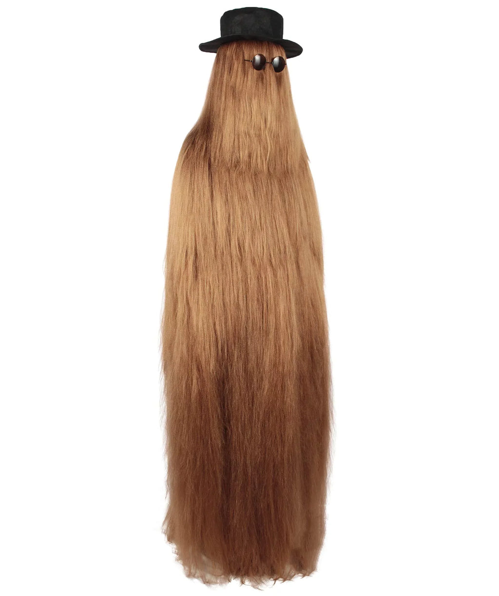 HPO Adult Unisex Cousin Itt Addams Family Dapper Creature Monster Halloween Costume, Sizeynthetic Fiber, Brown
