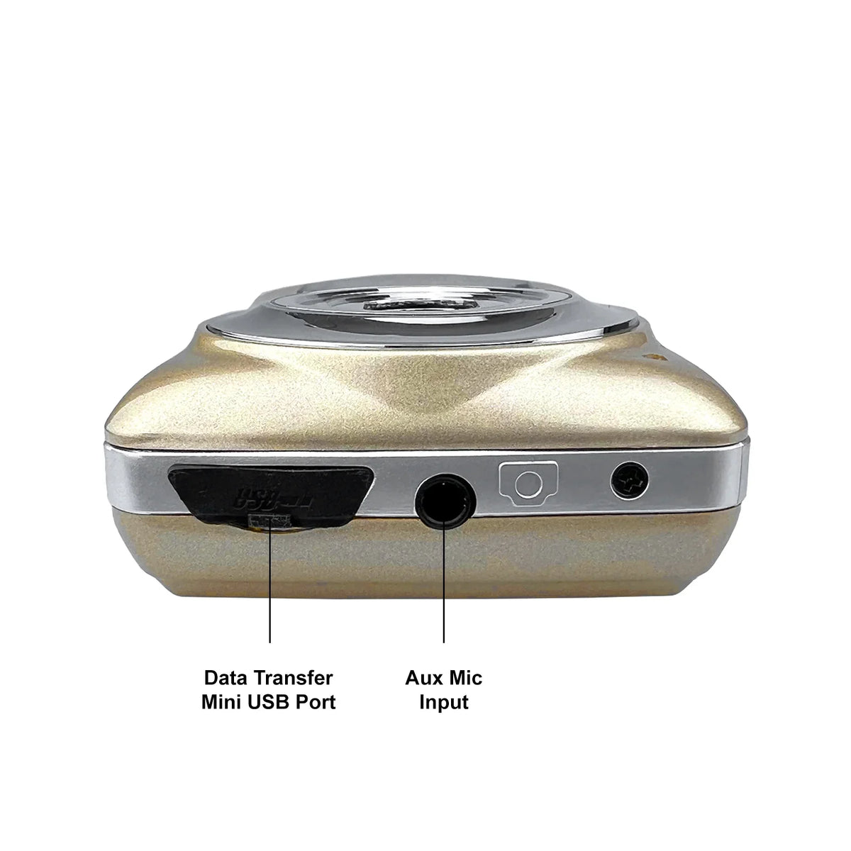 Acuvar 16MP Megapixel Compact Digital Photo and Video Camera with 2.4" LCD Sizecreen, Mic Input and USizeB Media Transfer (Gold)