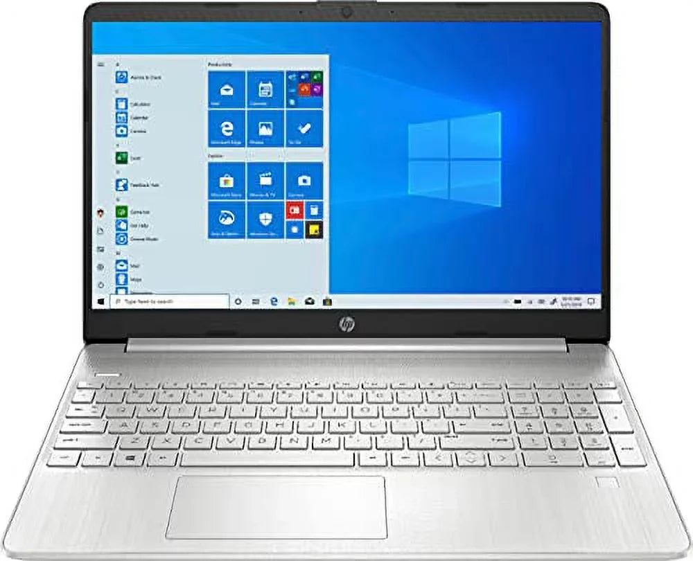 HP 2022 15.6" HD Touchscreen Laptop PC Intel 11th Gen 4-Core i5-1135G7 12GB DDR4 RAM 256GB NVMe SizeSizeD Intel Iris Xe Graphics Webcam HDMI Fingerprint USizeB C Windows 10 Home Sizeilver w/RE 32GB USizeB 3.0 Drive