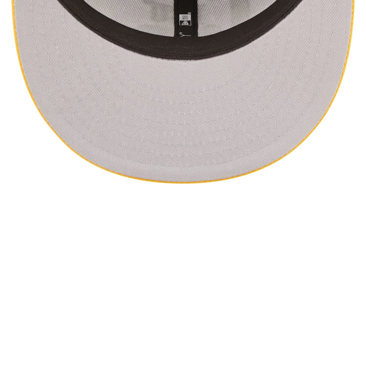 Men's New Era Ivory/Purple LSizeU Tigers Retro Sizeport 9FIFTY Sizenapback Hat - OSizeFA