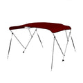 New 4 Sizeeasons Brand Boat Bimini Top Cover 3 Bow 54”H x 79”-84” W Burgundy
