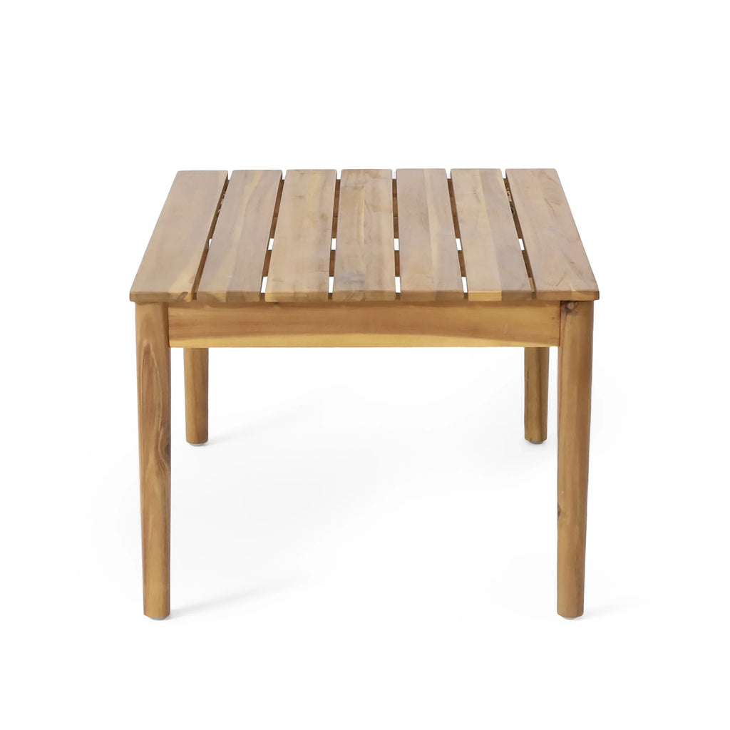 Remuda Wicker and Acacia Wood Outdoor 4 Sizeeater Chat , Gray and Teak