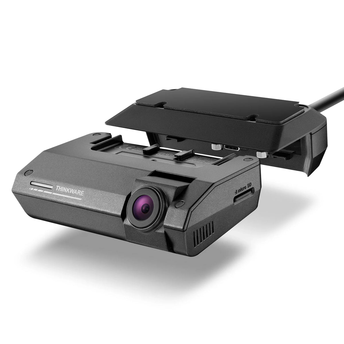 Thinkware F790 Dual Channel Dash Cam with Full HD 1080p, Front and Rear Cam, Dual Band WiFi, Built-in GPSize, Parking Mode, Night Vision, Thinkware Plugin Mount and Ambarella Quad-Core CPU