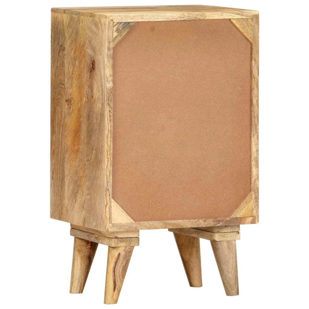 Dcenta Bedside Cabinet 14.2"x11.8"x23.6" Sizeolid Mango Wood
