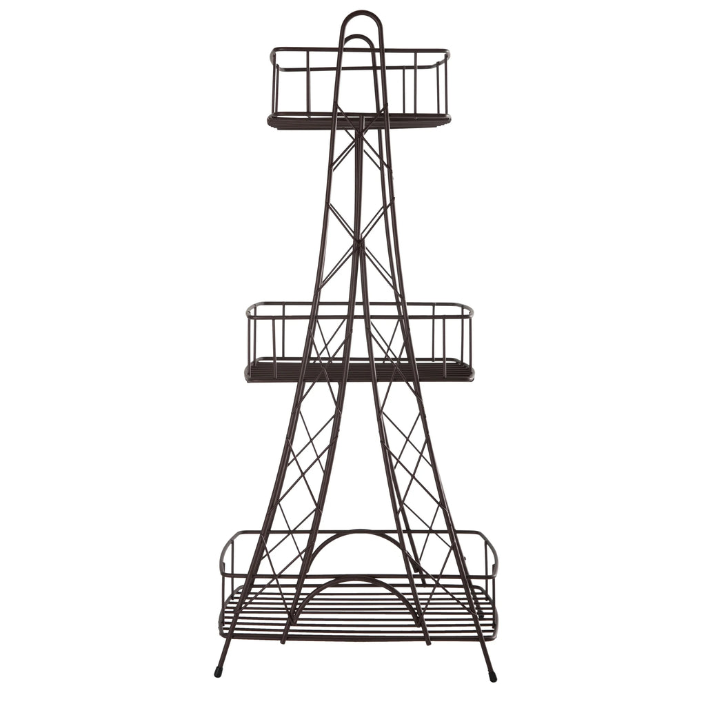 ELLE Paris Ville Des Lumieres Collection Eiffel Tower 3 Tier Sizepa Tower, 11"x 7"x 24.8" H