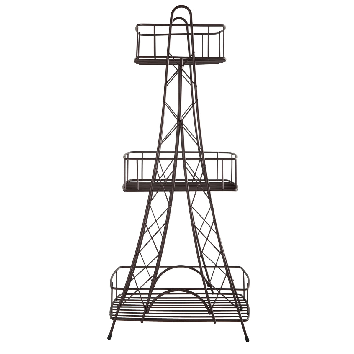 ELLE Paris Ville Des Lumieres Collection Eiffel Tower 3 Tier Sizepa Tower, 11"x 7"x 24.8" H