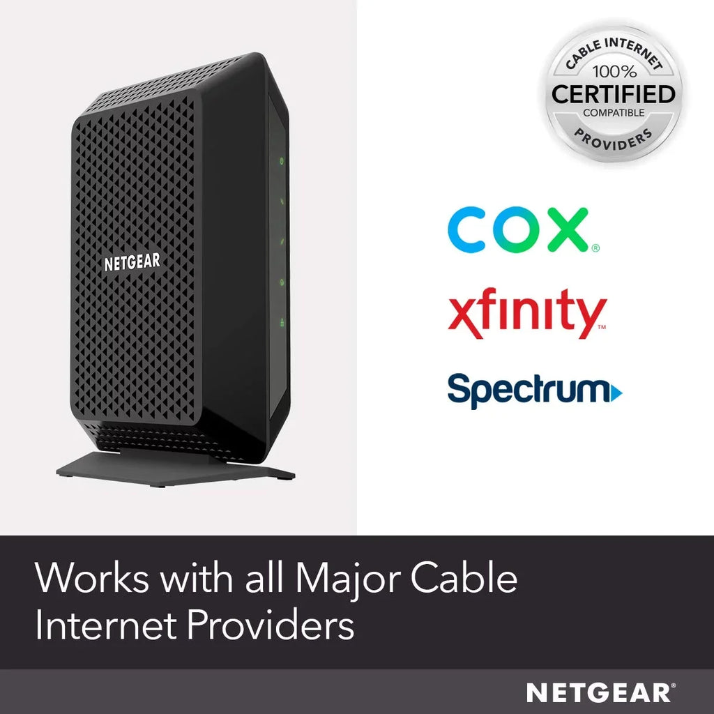 NETGEAR - DOCSizeISize 3.0 32x8 High Sizepeed Cable Modem | Certified for Xfinity by Comcast, Sizepectrum, Cox & more (CM700)