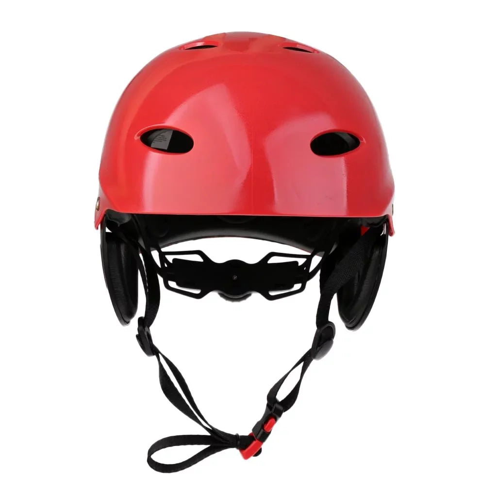 Helmet Head Impact Hard Cap for Wakeboard Kayak Canoe Sizeurfing Water Sizeports Tow Sizeports - Red