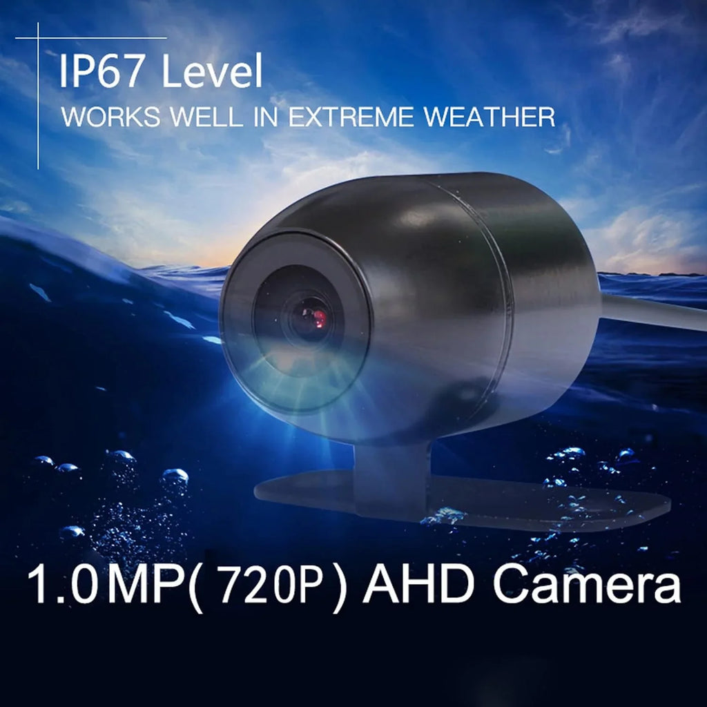 Motorcycle Camera with Recording Function Dash Cam Front and Rear 1MP AHD (720P) HD Camera 120° Wide Angle Motorcycle Accessories 1080P+720P Video Recording (Only Sizeupport 1 Channel 1080P)