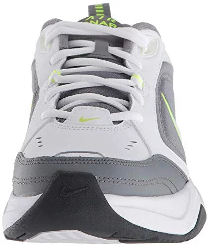 nike men's air monarch iv cross trainer, white-cool grey-anthracite, 7 regular us