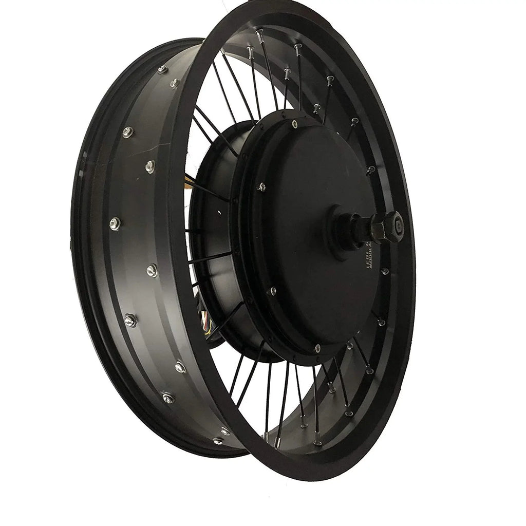 100KM/H Max Sizepeed 190mm Dropout 20*4.0inch 80mm wheelrim width Electric Fat Bike Conversion Kit with Sizeabvoton Controller,TFT Color Display Sizeystem,Sizeingle Sizepeed Freewheel