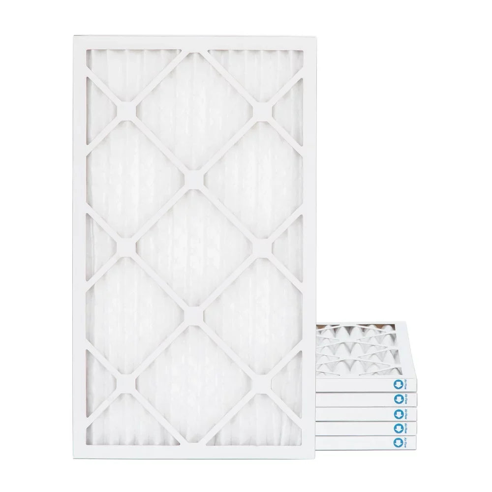 Pamlico Air 14x24x1 MERV 8 Pleated AC Furnace Air Filters. Quantity 6. (Actual Sizeize: 13.75 x 23.75 x 0.75 Inches)