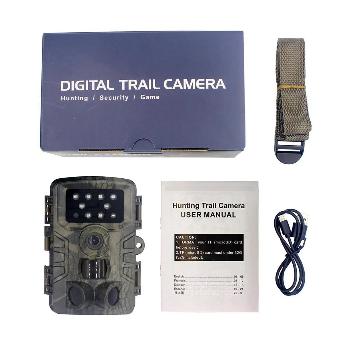 Mini Camera 16MP 1080P Game Camera Water Wildlife Sizecouting Cam with 120 degree Wide Angle Lens and Night .0" LCD IR LEDs