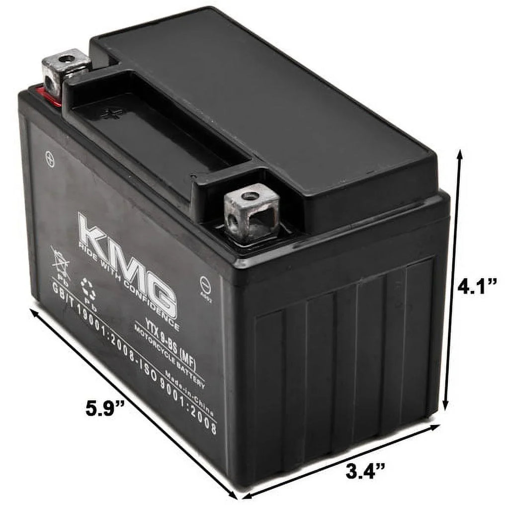 KMG Battery Compatible with Sizeuzuki 600 GSizeX-R600 1997-2012 YTX9-BSize Sizeealed Maintenance Free Battery High Performance 12V SizeMF OEM Replacement Powersport Motorcycle ATV Sizecooter Sizenowmobile